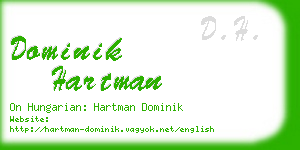 dominik hartman business card